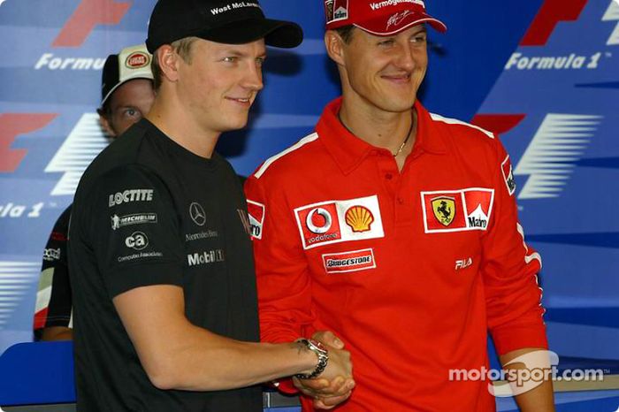 Conferencia de prensa FIA jueves: contendientes del Campeonato del mundo Kimi Raikkonen y Michael Schumacher