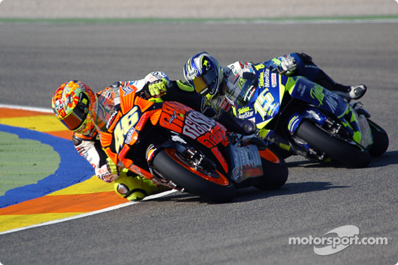 Valentino Rossi, Repsol Honda Team; Sete Gibernau, Honda