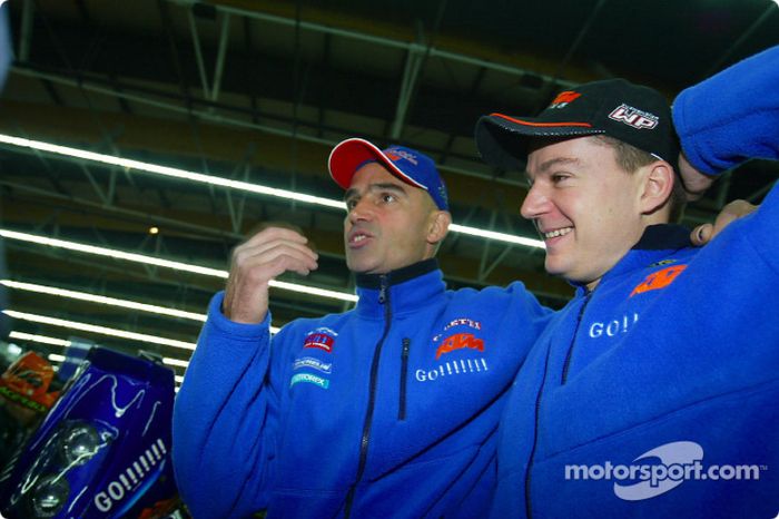 Richard Sainct and Fabrizio Meoni