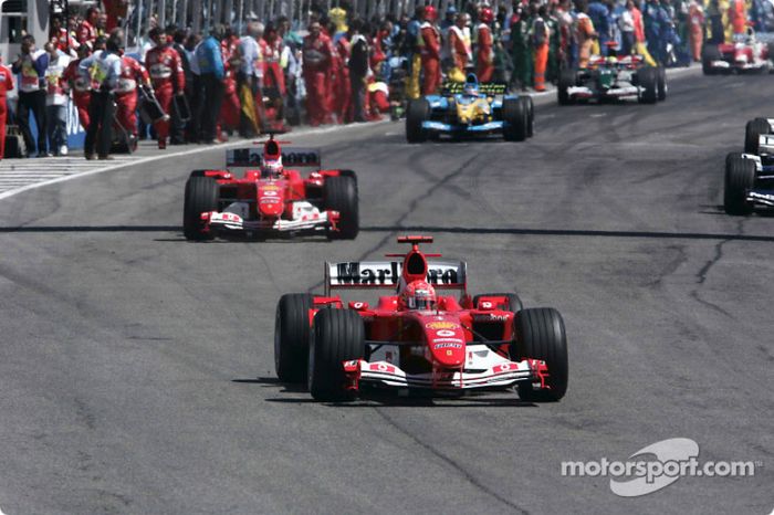 Michael Schumacher, Ferrari en la vuelta de formación