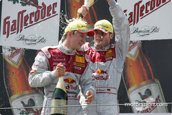 Podium: Mattias Ekström, Team Abt Sportsline, Audi A4 DTM 2004; Martin Tomczyk, Team Abt Sportsline,
