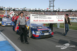 Startaufstellung: Mattias Ekström, Team Abt Sportsline, Audi A4 DTM 2004