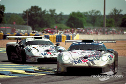 保时捷车队25号保时捷911 GT1:鲍伯·沃尔莱克、汉斯·斯图克、亨利·包特森,保时捷车队26号保时捷911 GT1:卡尔·温德林格、雅尼克·达尔马斯、斯科特·古德伊尔