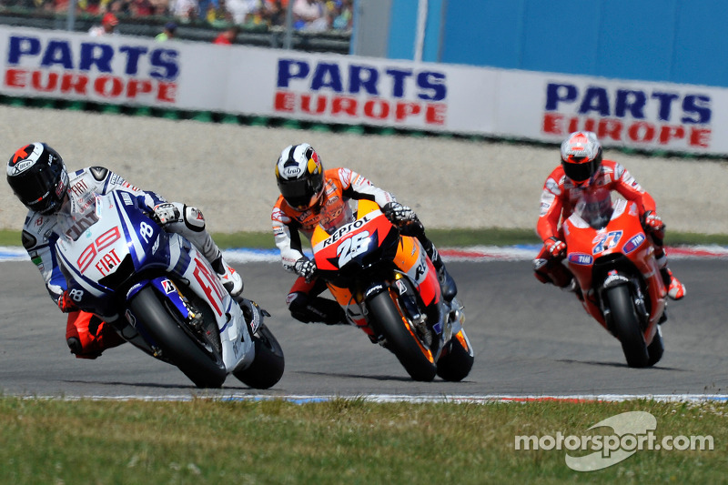 Jorge Lorenzo, Fiat Yamaha Team, Dani Pedrosa, Repsol Honda Team, Casey Stoner, Ducati Marlboro Team