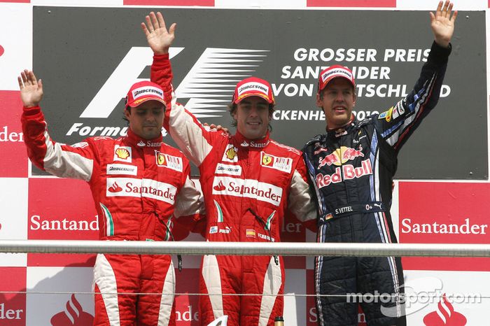 Fernando Alonso y Felipe Massa, GP de Alemania 2010