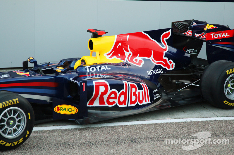 Der Red Bull Racng RB7 Die Heckpartie bei Präsentation Red Bull Racing