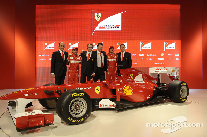 Luca Marmorini, Felipe Massa, Stefano Domenicali, Nikolas Tombazis, Fernando Alonso, Aldo Costa