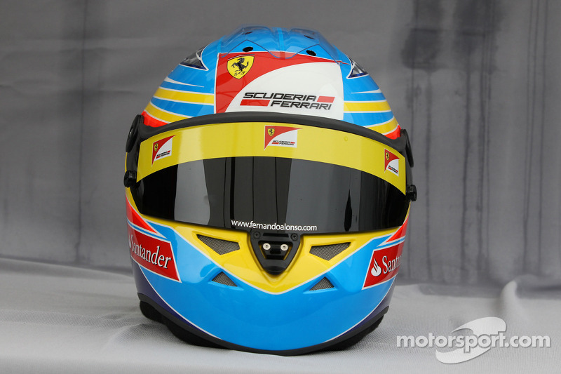 Casco de Fernando Alonso en 2011