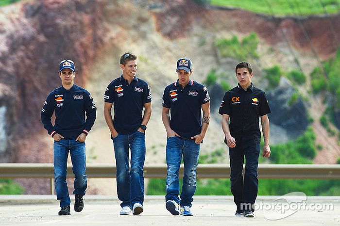 Dani Pedrosa, Casey Stoner, Andrea Dovizioso y Marc Márquez