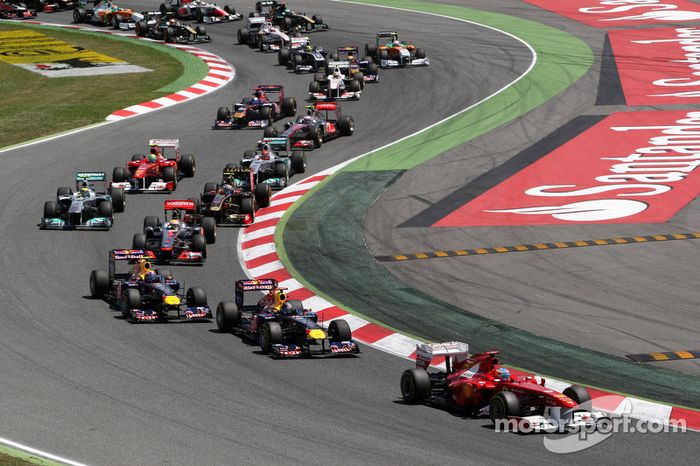 Fernando Alonso, Scuderia Ferrari, F150 en la salida