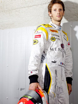 Fotoshoot met 2011 GP2 Series kampioen Romain Grosjean