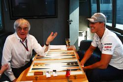 Bernie Ecclestone y Michael Schumacher, Mercedes GP Petronas