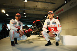Lewis Hamilton, McLaren Mercedes en Jenson Button, McLaren Mercedes
