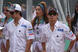Sergio Pérez, Sauber F1 Team y Kamui Kobayashi, Sauber F1 Team