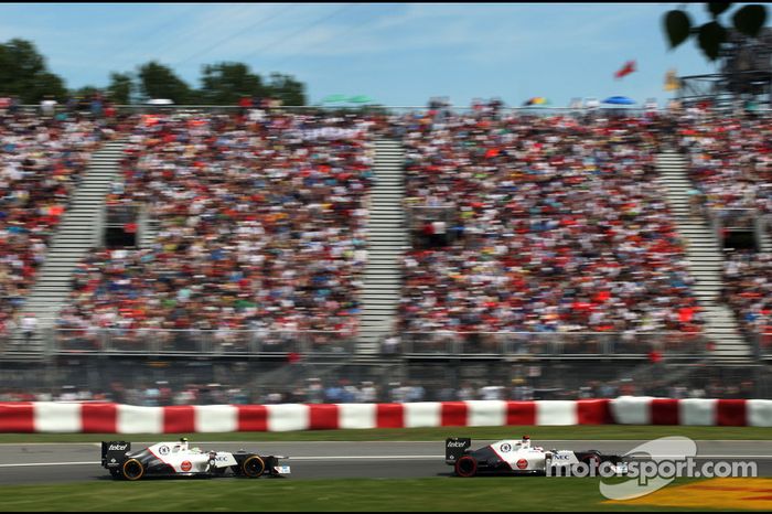 Kamui Kobayashi, Sauber F1 Team F1 Team y Sergio Pérez, Sauber F1 Team F1 Team