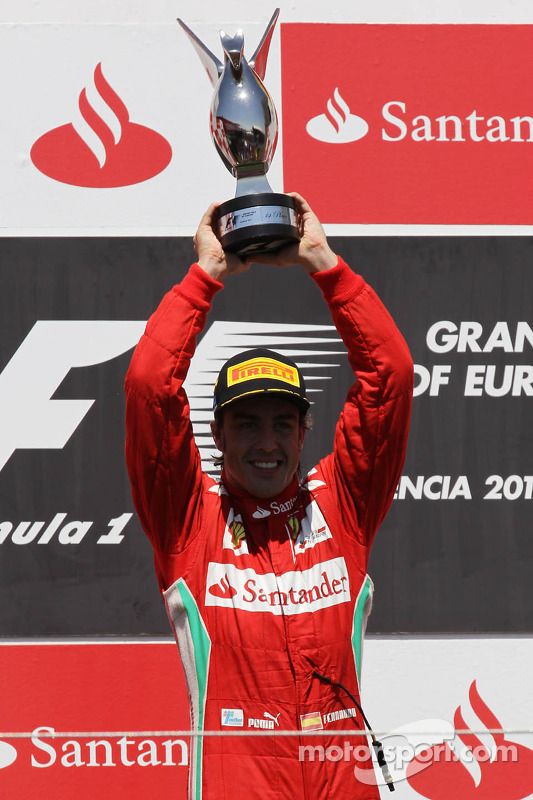 Ganador de la carrera Fernando Alonso, Scuderia Ferrari