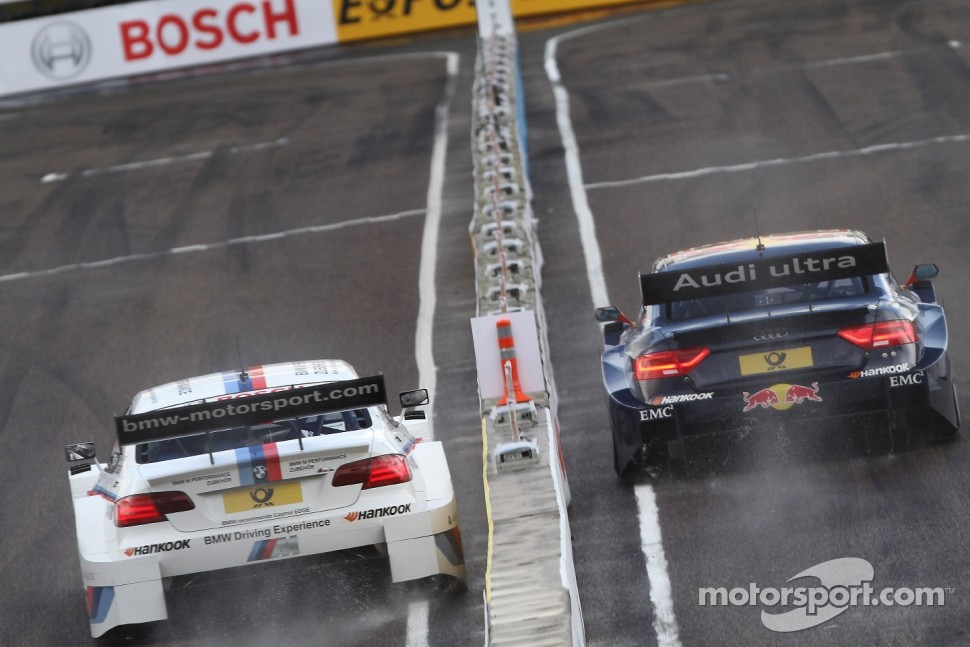 Sunday Quarter Finals Martin Tomczyk, BMW Team RMG BMW M3 DTM against Mattias Ekström, ABT Sportsline Audi A5 DTM