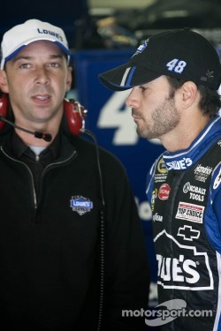 Jimmie Johnson, Hendrick Motorsports Chevrolet and Chad Knaus