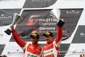 Podium: winners Filip Salaquarda, Toni Vilander