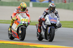 Valentino Rossi en Jorge Lorenzo