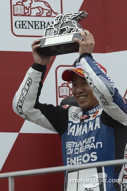 Podium: second place Katsuyuki Nakasuga, Yamaha Factory Racing