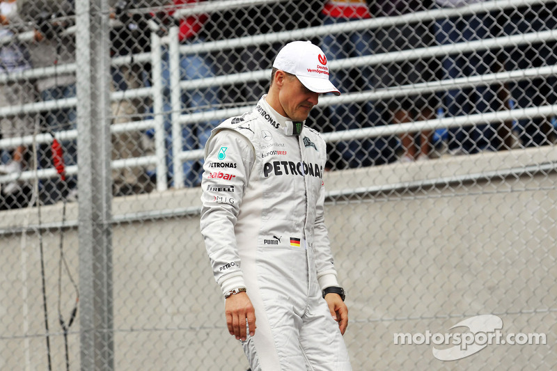 Michael Schumacher, Mercedes AMG F1 on the drivers parade