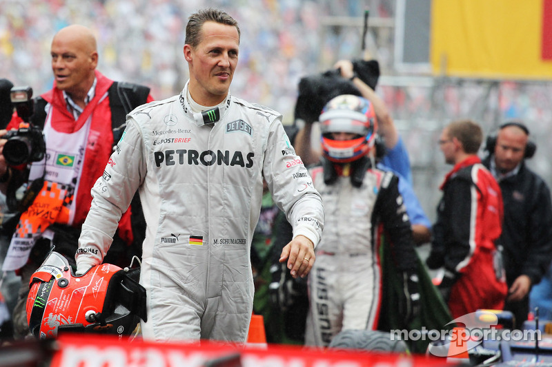 Michael Schumacher, Mercedes AMG F1 says goodbye to F1 in parc ferme