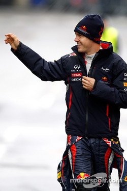 Sebastian Vettel, Red Bull Racing celebrates his world championship in Graz, Austria