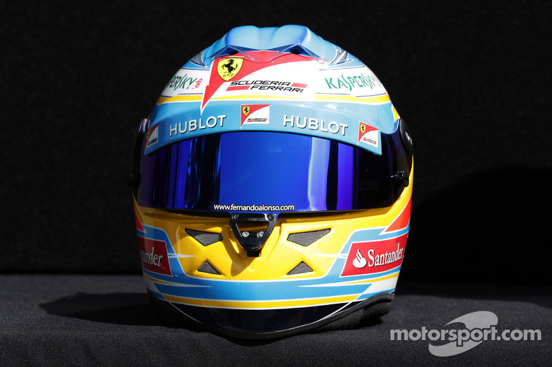 El casco de Fernando Alonso, Ferrari