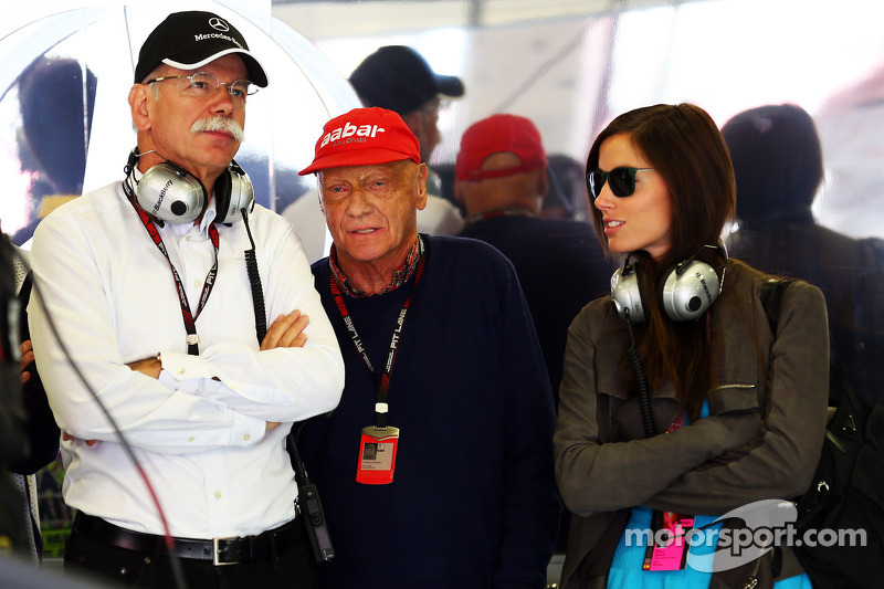 Dr. Dieter Zetsche, Daimler AG CEO, and Niki Lauda, Mercedes Non-Executive Chairman