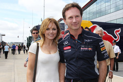 Geri Halliwell, cantora com Christian Horner, Chefe da equipe Red Bull Racing
