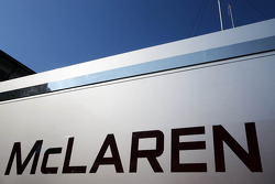 McLaren logo on a truck