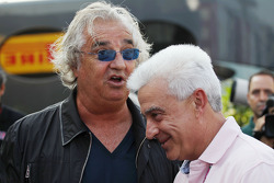 Flavio Briatore, con José Luis Alonso, Ferrari