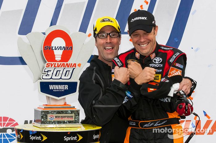 Race winner Matt Kenseth, Joe Gibbs Racing Toyota and J.D. Gibbs