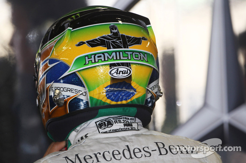 Casco de Lewis Hamilton, Mercedes AMG F1