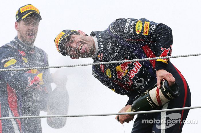 Mark Webber, Red Bull Racing y Sebastian Vettel, Red Bull Racing