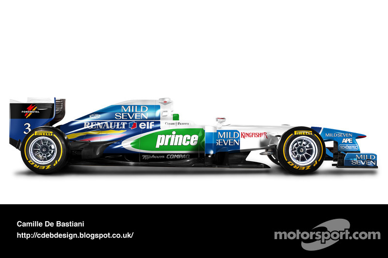 Formel-1-Auto im Retrodesign: Benetton 1996