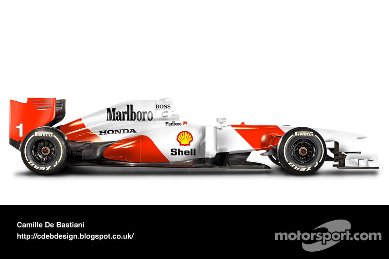 Retro F1 car - McLaren 1992