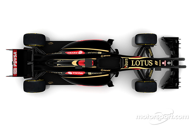 Computer rendering of the new Lotus F1 E22