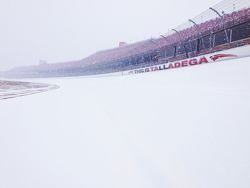 Talladega Superspeedway in de sneeuw