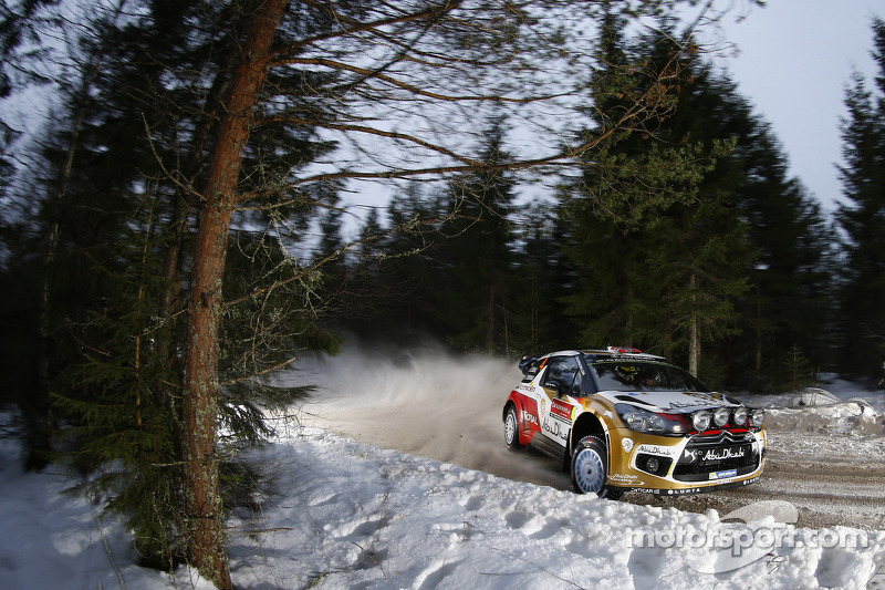 Mads Ostberg and Jonas Andersson, Citroën DS3 WRC, Citroën Total Abu Dhabi World Rally Team