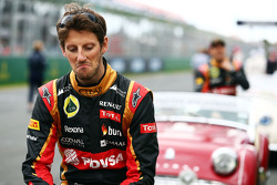 Romain Grosjean lors de la parade des pilotes