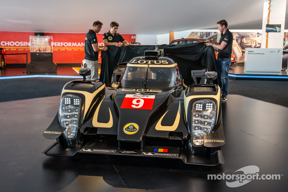 Lotus T129 LMP1 presentation: Pierre Kaffer, Christophe Bouchut and Christijan Albers unveil the new Lotus T129 LMP1