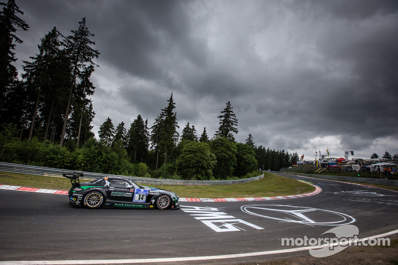 #14 Black Falcon Mercedes-Benz SLS AMG GT3: Abdulaziz Al Faisal, Hubert Haupt, Adam Christodoulou