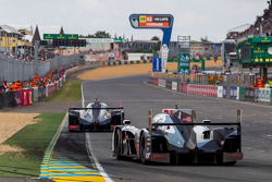 #1 Audi Sport Team Joest Audi R18 E-Tron Quattro: Lucas Di Grassi, Marc Gene, Tom Kristensen; #2 Audi Sport Team Joest Audi R18 E-Tron Quattro: Marcel Fässler, Andre Lotterer, Benoit Tréluyer