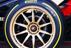 El Lotus E22 con el neumático Pirelli de 18 pulgadas