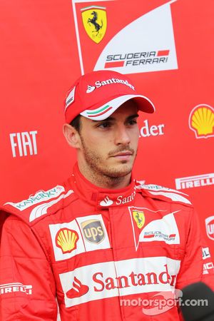 Jules Bianchi, Ferrari Test Driver with the media 