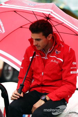 Jules Bianchi lors de la parade des pilotes