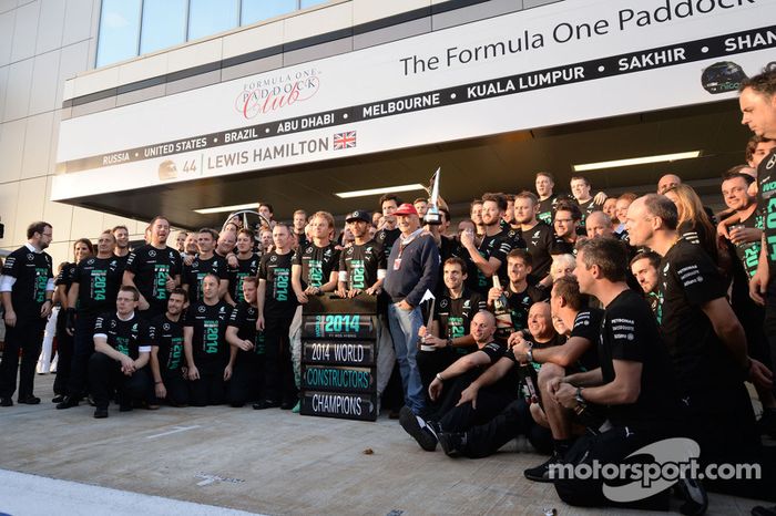 Celebración de Mercedes en Rusia 2014