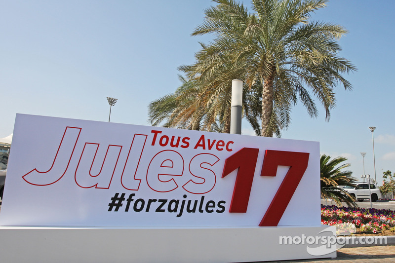 A message of support from the circuit for Jules Bianchi